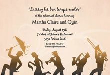 Second Line Dance Invitations